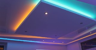 Натяжной потолок с подсветкой Новоалтайск, цена от 2108 руб.